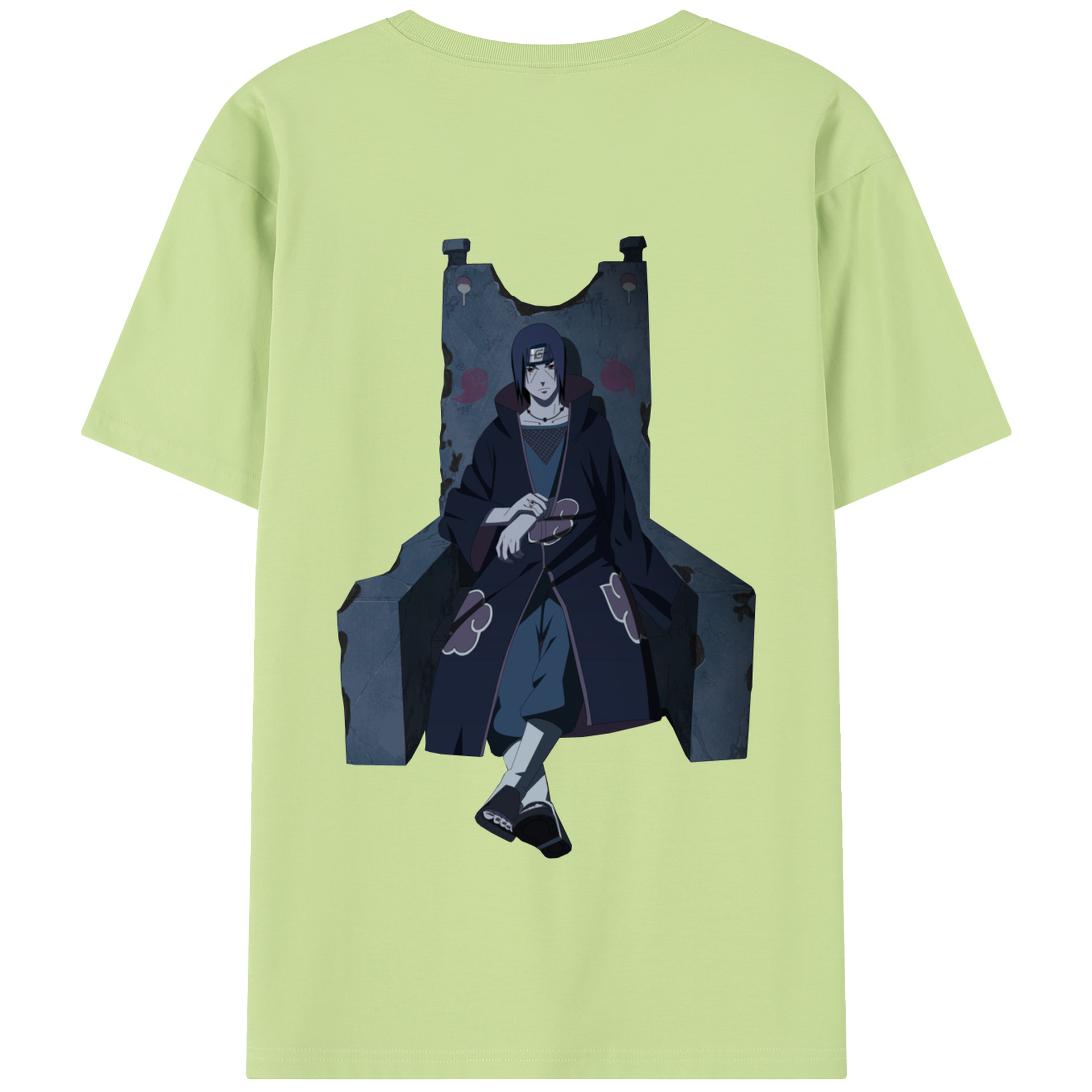（画像用） NARUTO -ナルト- うちは イタチ Uchiha Itachi 綿100％半袖Tシャツ（背面プリント）
